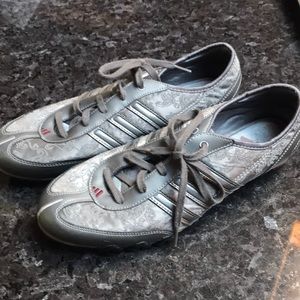 Adidas silver sneakers